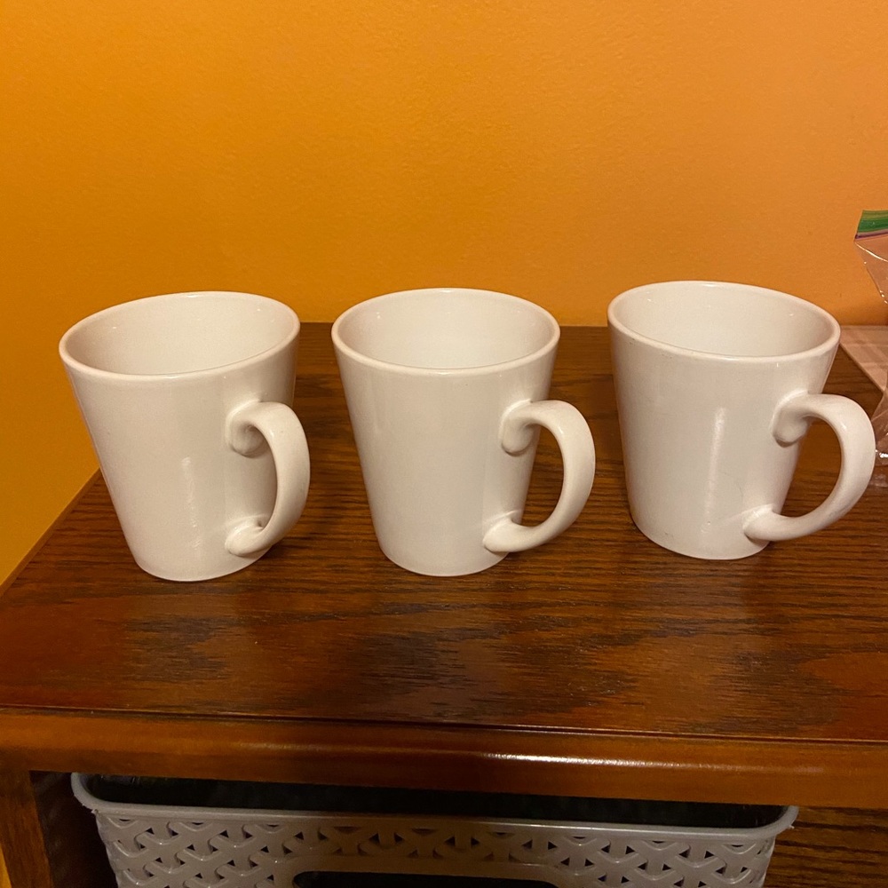Set of Three Ceramic Mugs